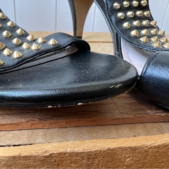 Vince Canute Black with Gold Studded Heels, Size 8 - Picture 11 of 11
